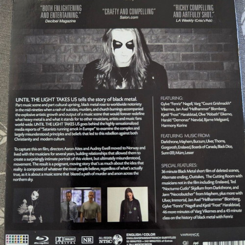 Until the Light Take Us BluRay like new, signed