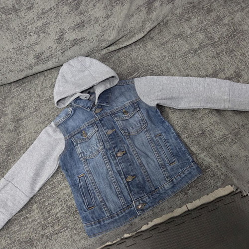 Prenatal kids jacket like new, size 110 cm, gray and blue