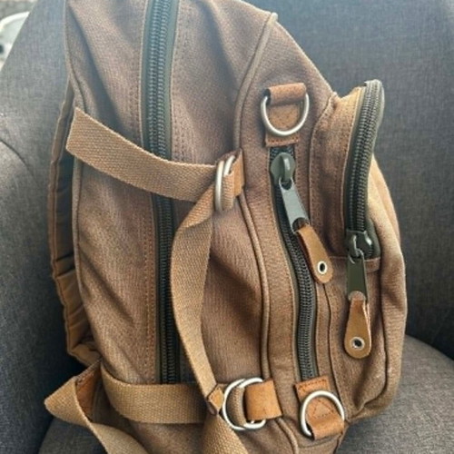 Backpack hemp type like new, durable and eco-friendly fabric