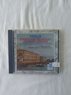 Anner Bylsma Vivaldi 6 Sonatas CD like new, classical