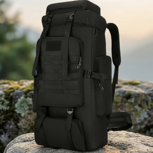 Backpack 80 liters new, black, ideal for travel