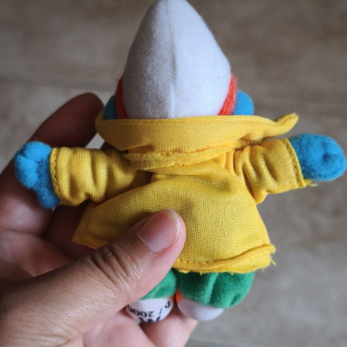 June Smurf vintage plush toy with jacket, 2000 McDonalds collectible