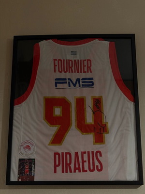 Authentic Fournier Signed Jersey Framed Limited Edition