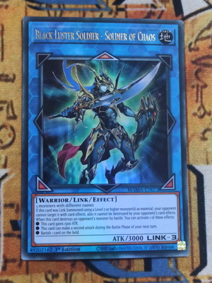 Black Luster Soldier - Soldier of Chaos κάρτα Yu-Gi-Oh! σαν καινούργιο