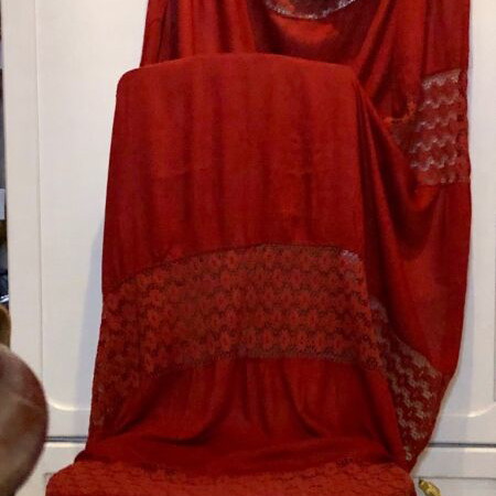 Multifunctional kaftani beach towel pareo viscose like new, burgundy
