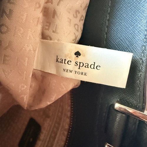 Kate Spade New York Tote Bag used, olive green with zipper