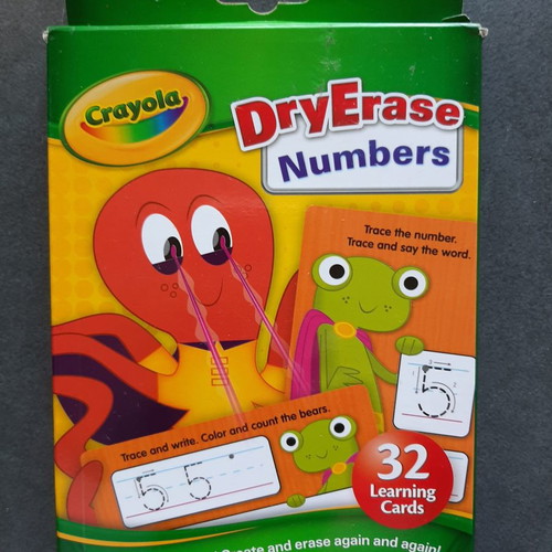 Crayola Dry Erase Numbers cards new for young learners