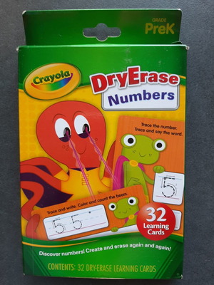 Crayola Dry Erase Numbers cards new for young learners
