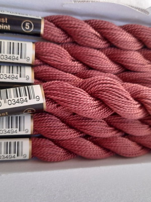 Cotton Perle DMC No 632 embroidery thread new, pack of 7 pieces