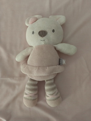 Плетена балерина Tammie Mouse кукла като нова с дрънкалка