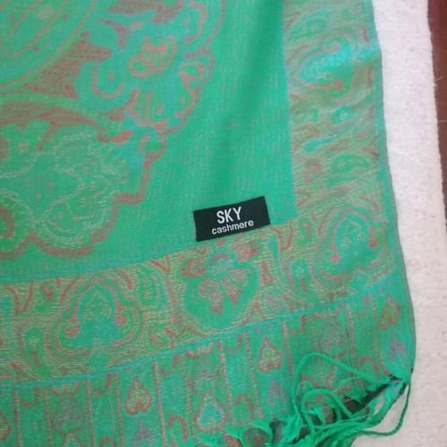 Cashmere basmina new in green peroke color