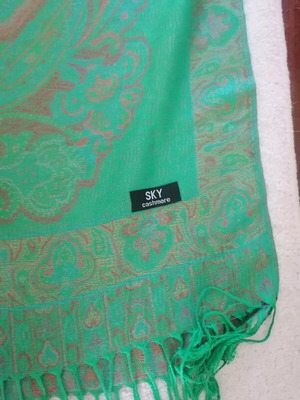 Cashmere basmina new in green peroke color