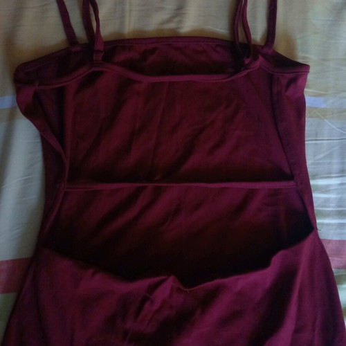 Red dress new, backless, size S