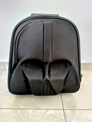 Star Wars Darth Vader 3D Helmet Carry-on Travel Bag used, black