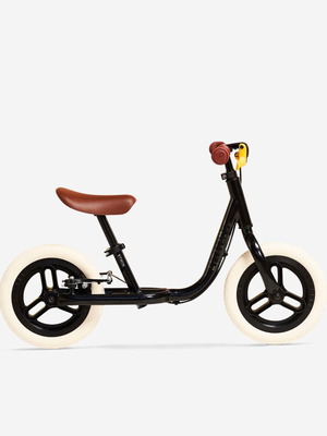 Btwin Runride 500 10" balance bike used, black/beige