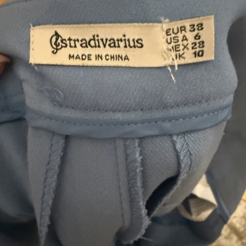 Stradivarius pants M baby blue slim fit like new