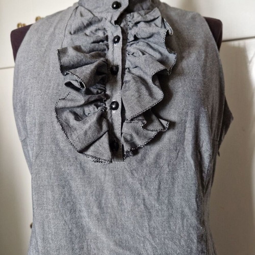 Aggi sleeveless midi dress grey like new L/XL