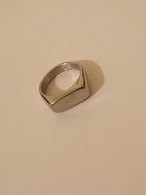 Women's ring used 1.7 cm silver