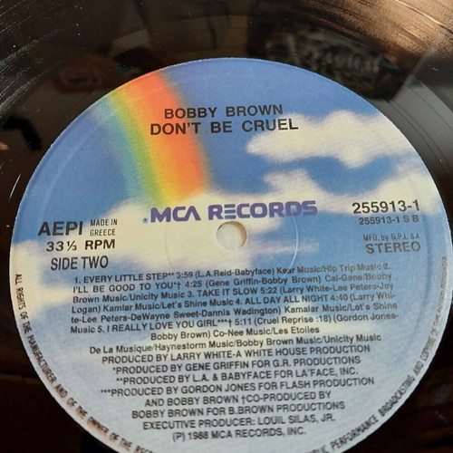 Bobby Brown Dont Be Cruel vinyl used in good condition