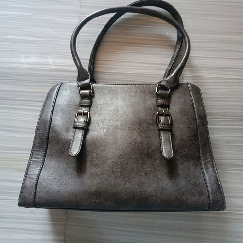 Women's handbag and shoulder bag like new, black-gray