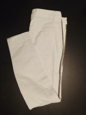 Just Cavalli λευκό skinny jeans με μεταλλική διακόσμηση μέγεθος 27 καινούργιο