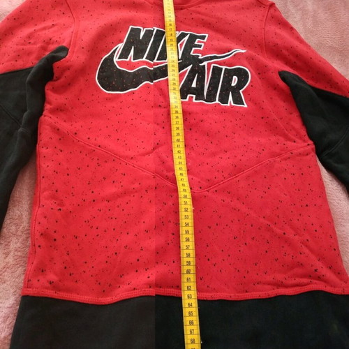 Nike men's long-sleeve shirt used, size Small, black-red