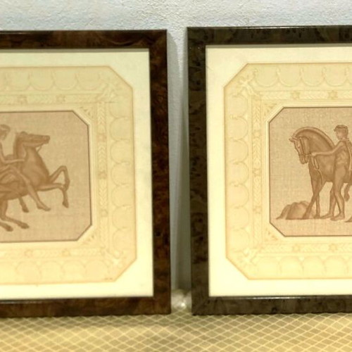 Decorative frames inspired by Parthenon frieze, set of 2, used