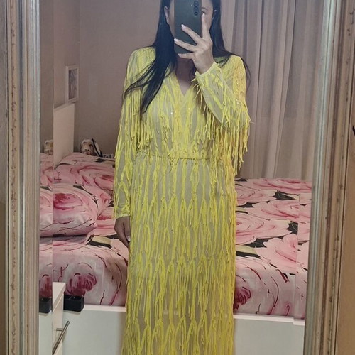 Dolce Domenica formal dress like new, yellow, size S
