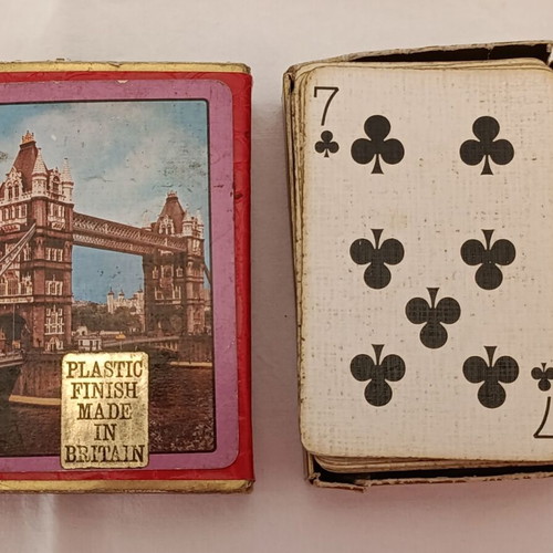 Waddingtons Tower Bridge playing cards used, complete, collectible