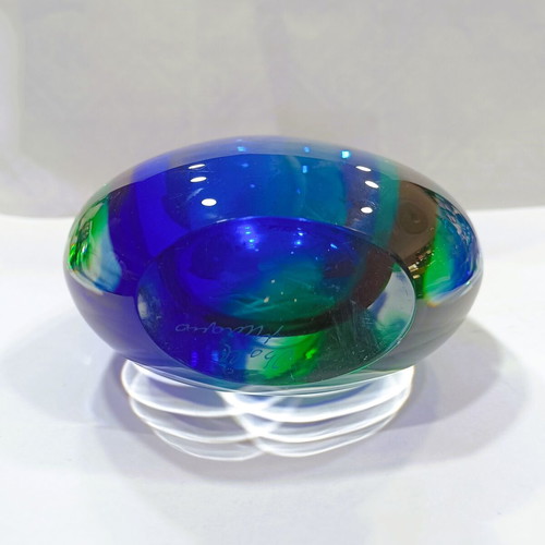 Collectible Murano Sommerso "Fish Tail" Vase like new, Mid-Century Modern