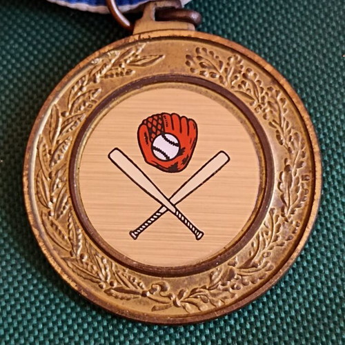 Collectible 1st Place Baseball Softball Medal Ross 1st, like new