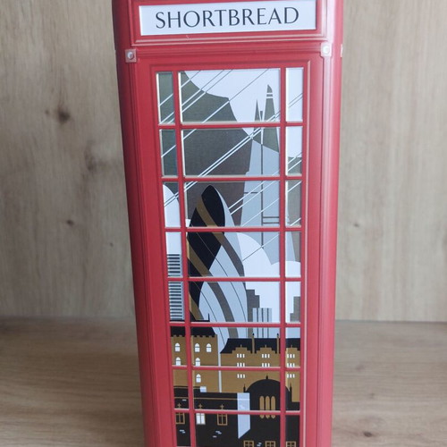Collectible Metal London Phone Booth Tin Box like new