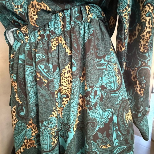 Virginia Karafousia set like new, colorful, shirt and trousers