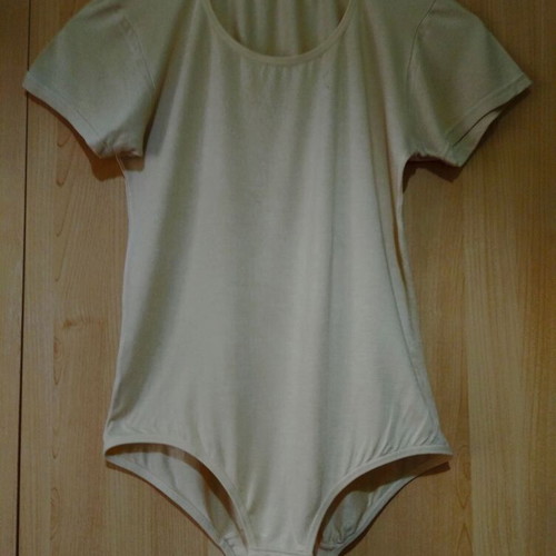 Basic beige bodysuit, one size, made in Italy