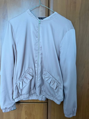 Bomber jacket pink powder Zara new, size L