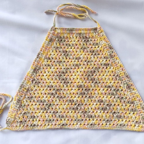 Handmade crochet crop top backless size small