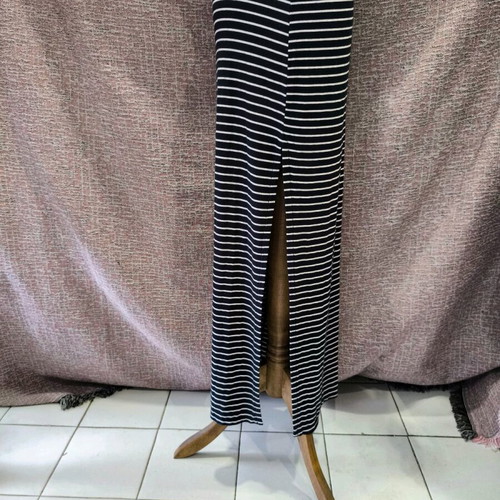 ZARA maxi striped skirt used, size S-M, dark blue