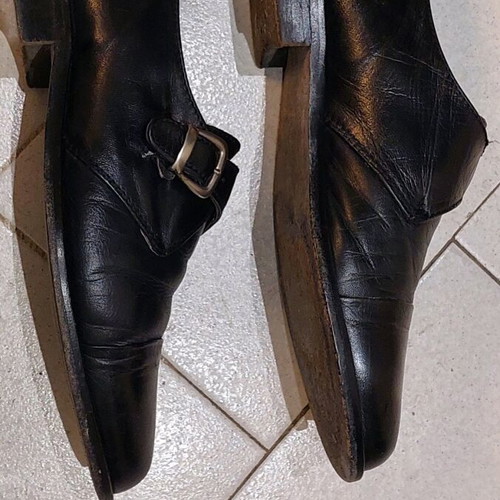 Kosmidis branded leather men's shoes like new, size 42.5, black