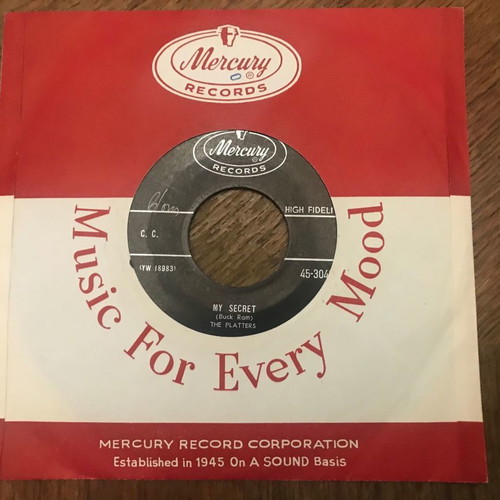 7" vinyl The Platters - My Secret / Wish It Were Me used