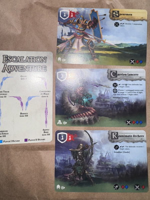 RuneWars promo cards like new, full set