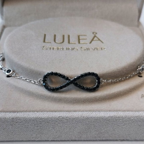 Sterling silver bracelet new, black and silver