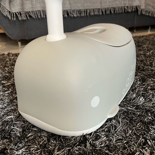 Whale steering potty grey like new with removable bowl