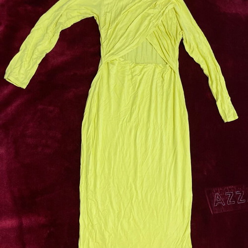 Women's elastic midi dress River Island used, yellow, size 42