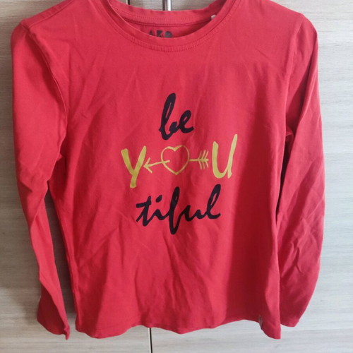 T-shirt 12 years like new, red, size 152 cm