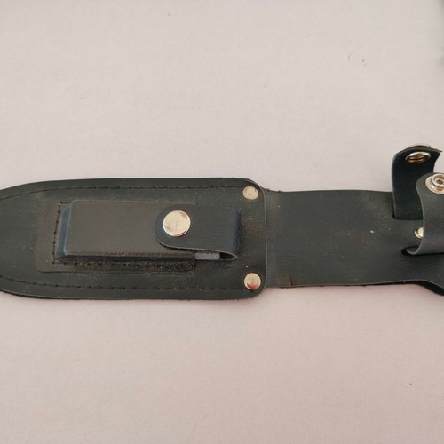 Diving knife with sheath used, 28cm length