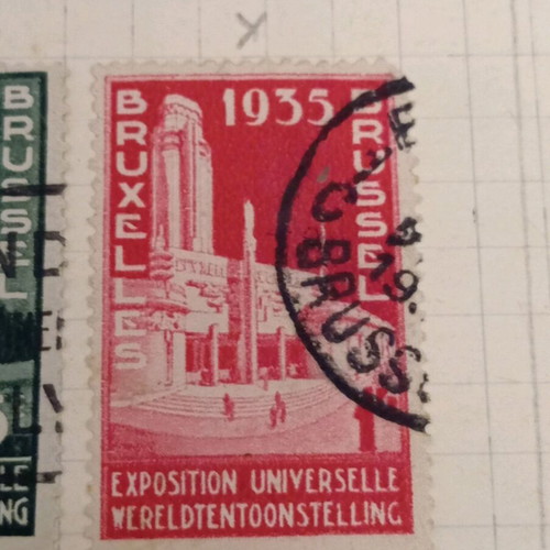 Belgium stamps 1934 Brussels exposition like new