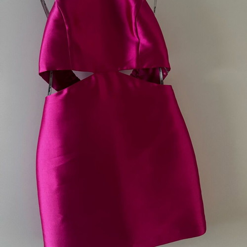Fuchsia dress Toi Moi like new with side cutouts