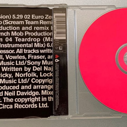 Massive Attack Tear Drop CD single used, electronic