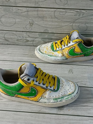 Nike Air Limited δερμάτινα ζωγραφισμένα αθλητικά παπούτσια, νούμερο 40