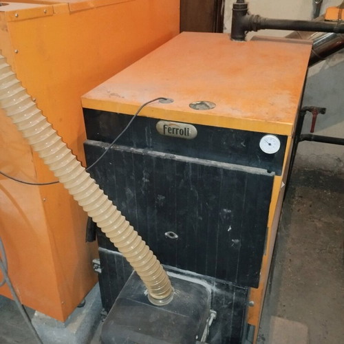 Ferroli pellet burner used with excellent efficiency